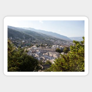 Gjirokaster from the castle Sticker